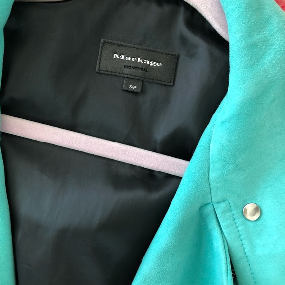 Mackage teal Moto jacket - Picture 3 of 3